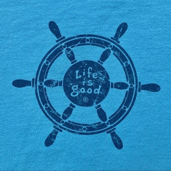 Life is Good Anchor T-Shirt - Size Medium - Do What You Like, Like What You Do - Picture 3 of 6